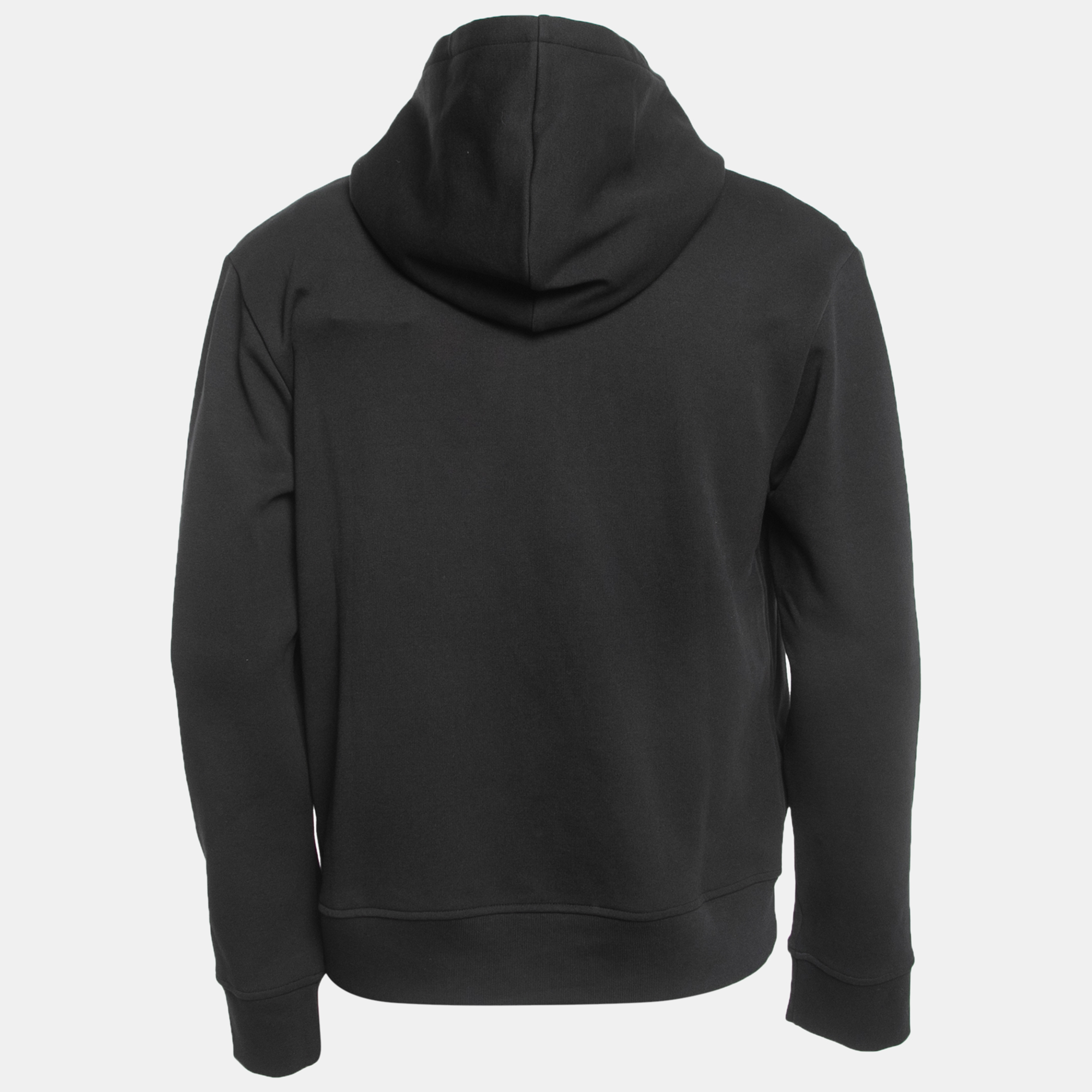 

Valentino Black Diamond Laser-Cut Jersey Hoodie