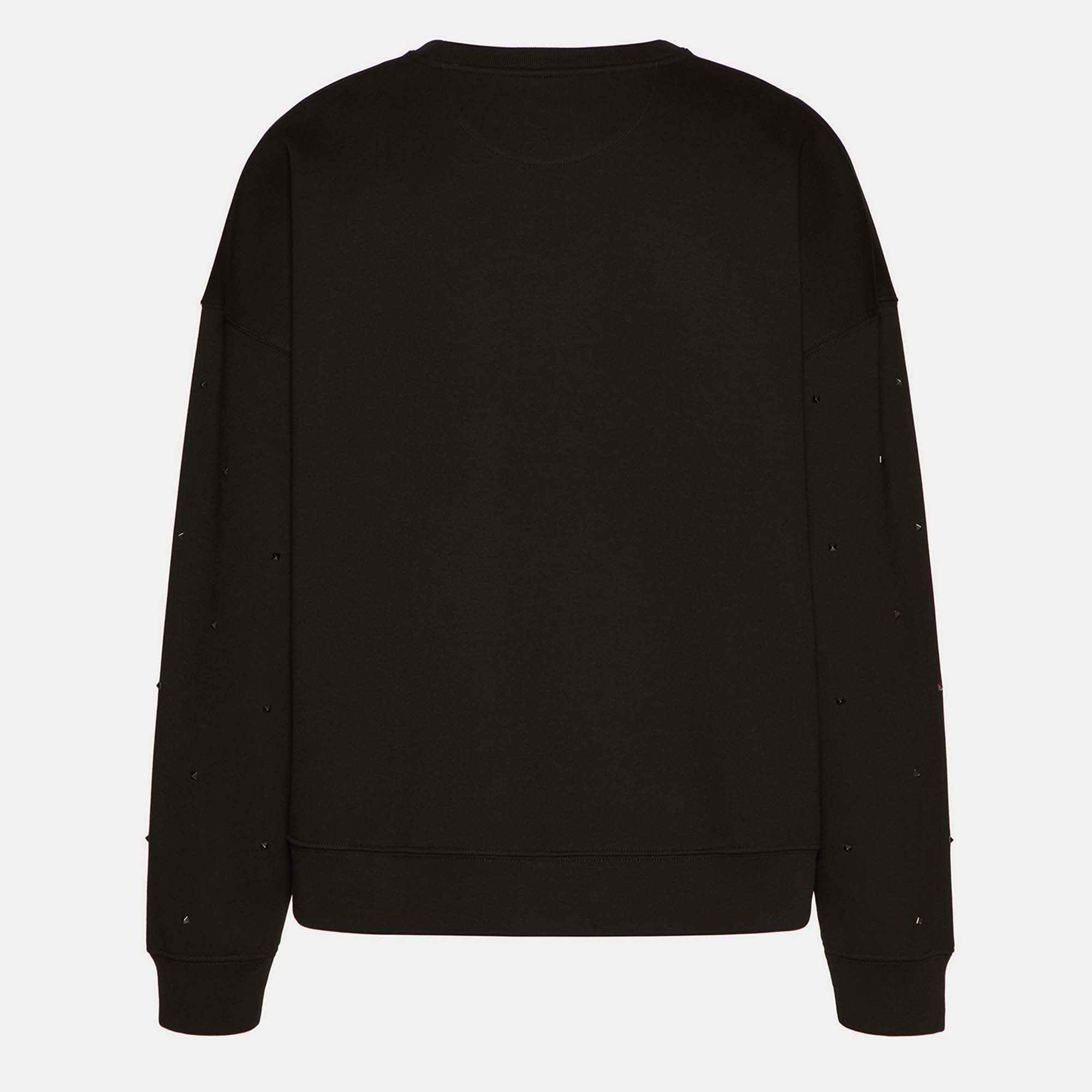 

Valentino Black Jersey Rockstud Sweatshirt 2XL