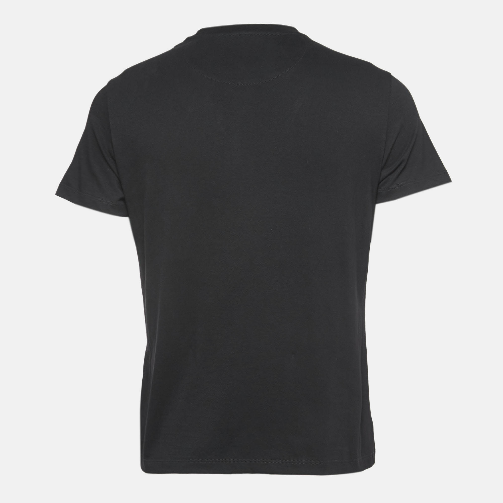 

Valentino Black Logo Embossed Jersey T-Shirt