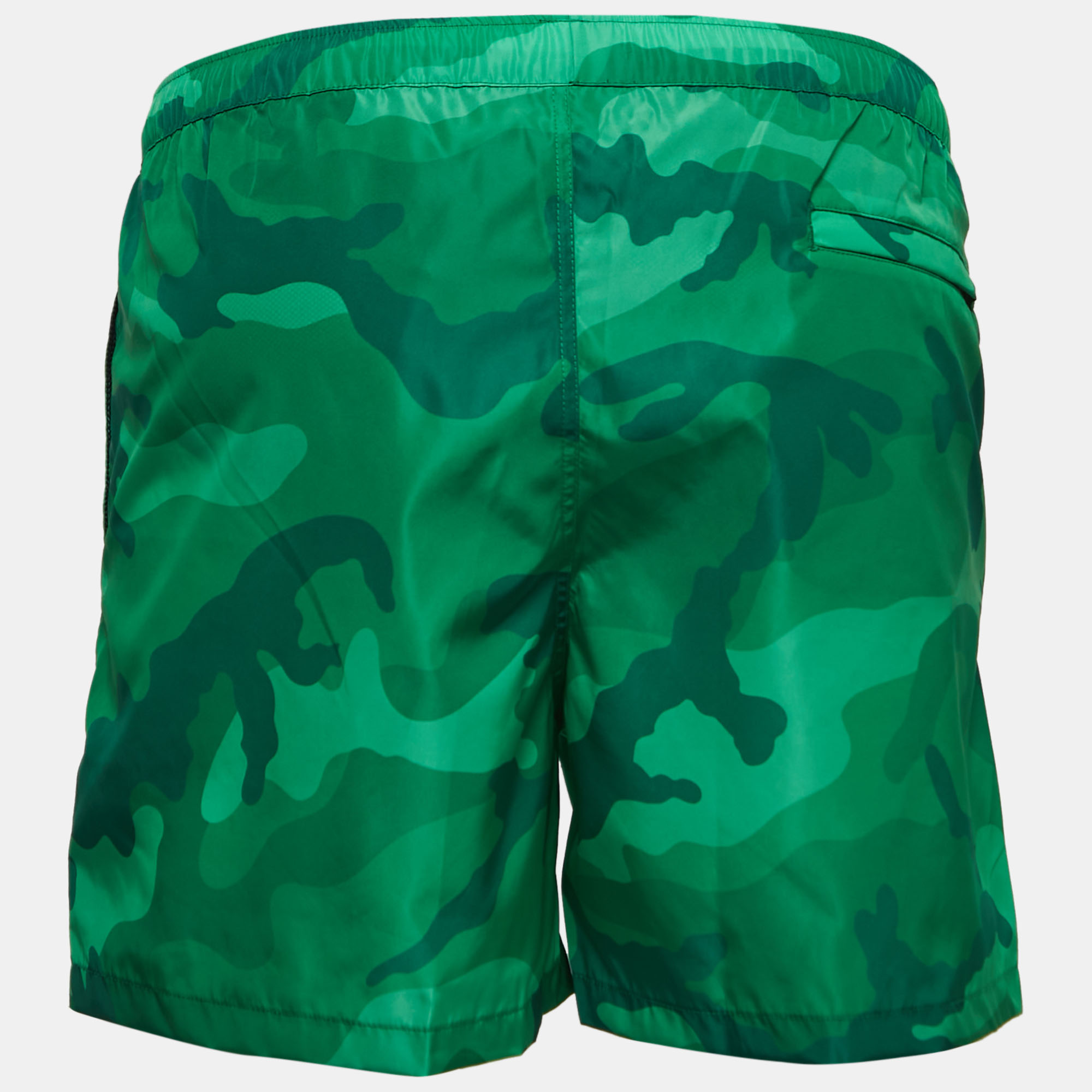 

Valentino Green Camouflage Print Nylon Swim Shorts  (IT 52