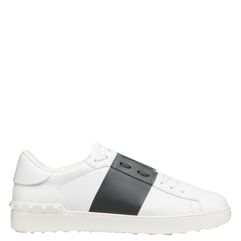 Valentino Two Tone Leather Open Sneakers Size 42