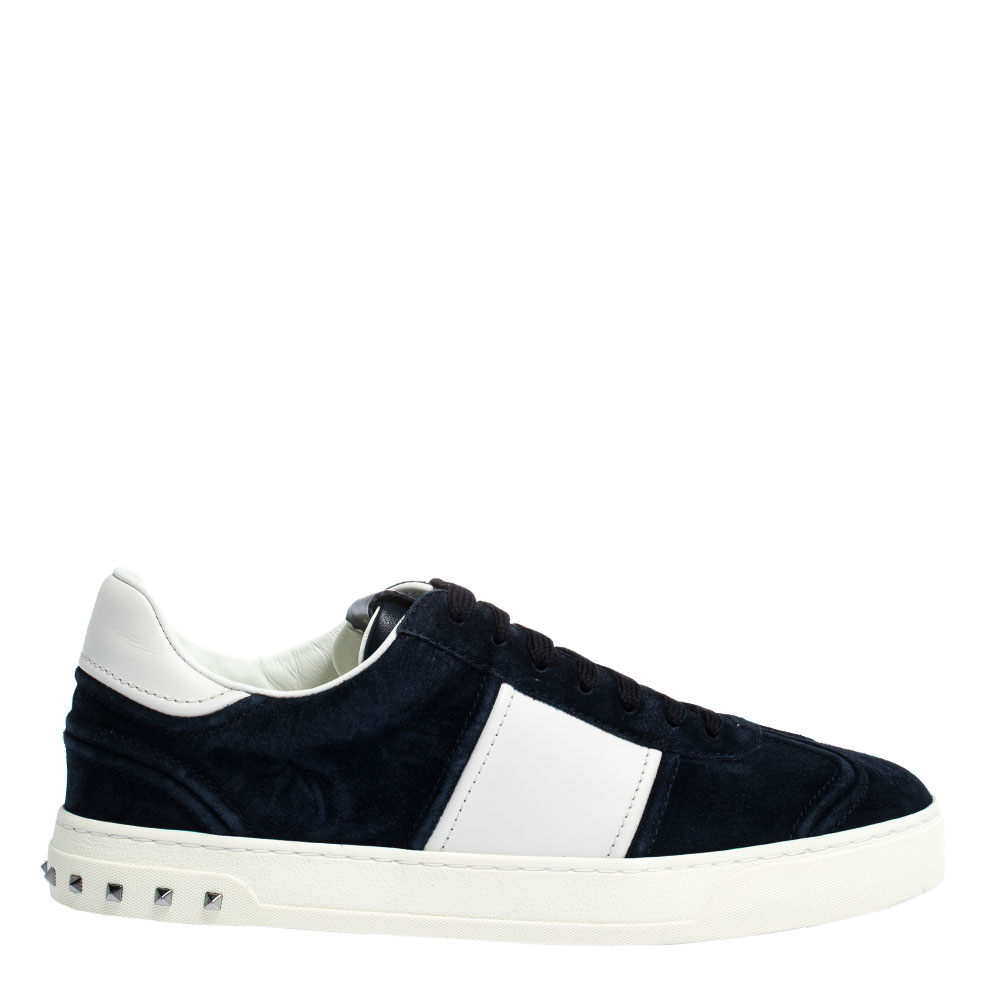 Valentino Two Tone Suede and Leather Flycrew Slip On Sneakers Size 39 ...