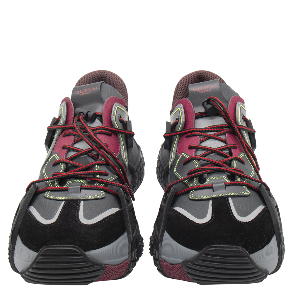 

Valentino Multicolor Fabric and Leather VLTN Wod Sneakers Size