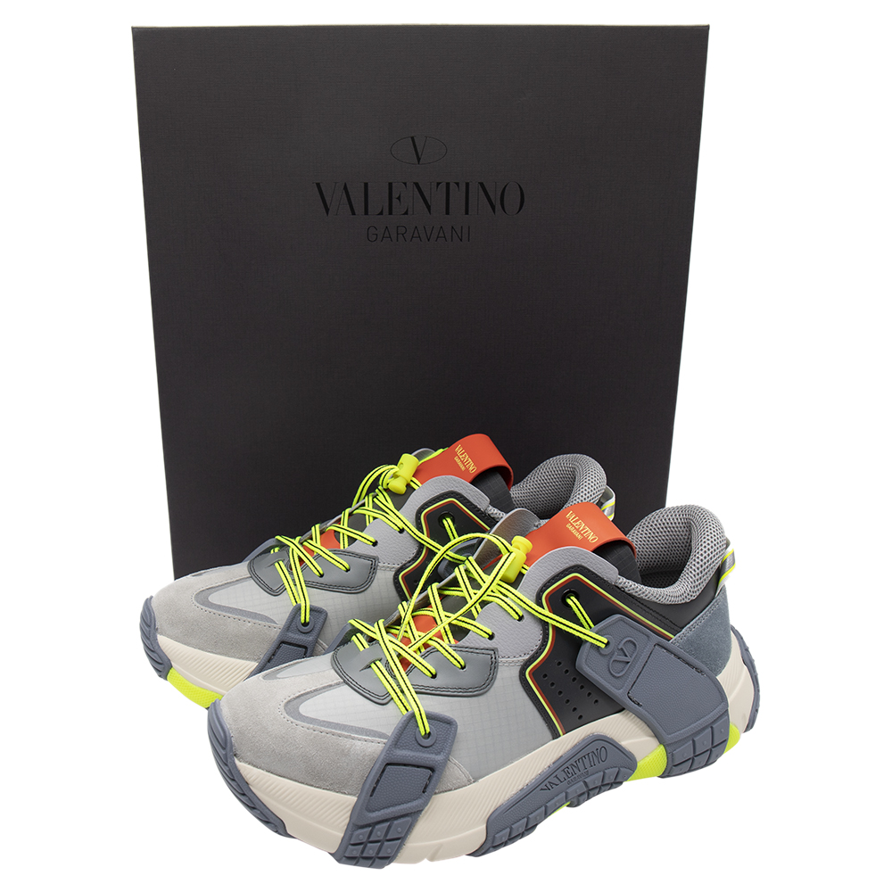 

Valentino Multicolor Fabric and Leather VLTN Wod Sneakers Size