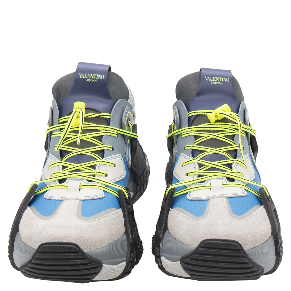 

Valentino Multicolor Fabric and Leather VLTN Wod Sneakers Size