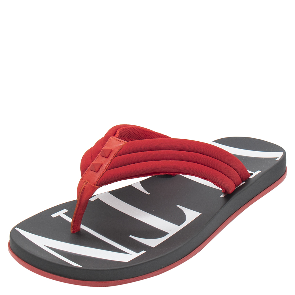 valentino flip flops red