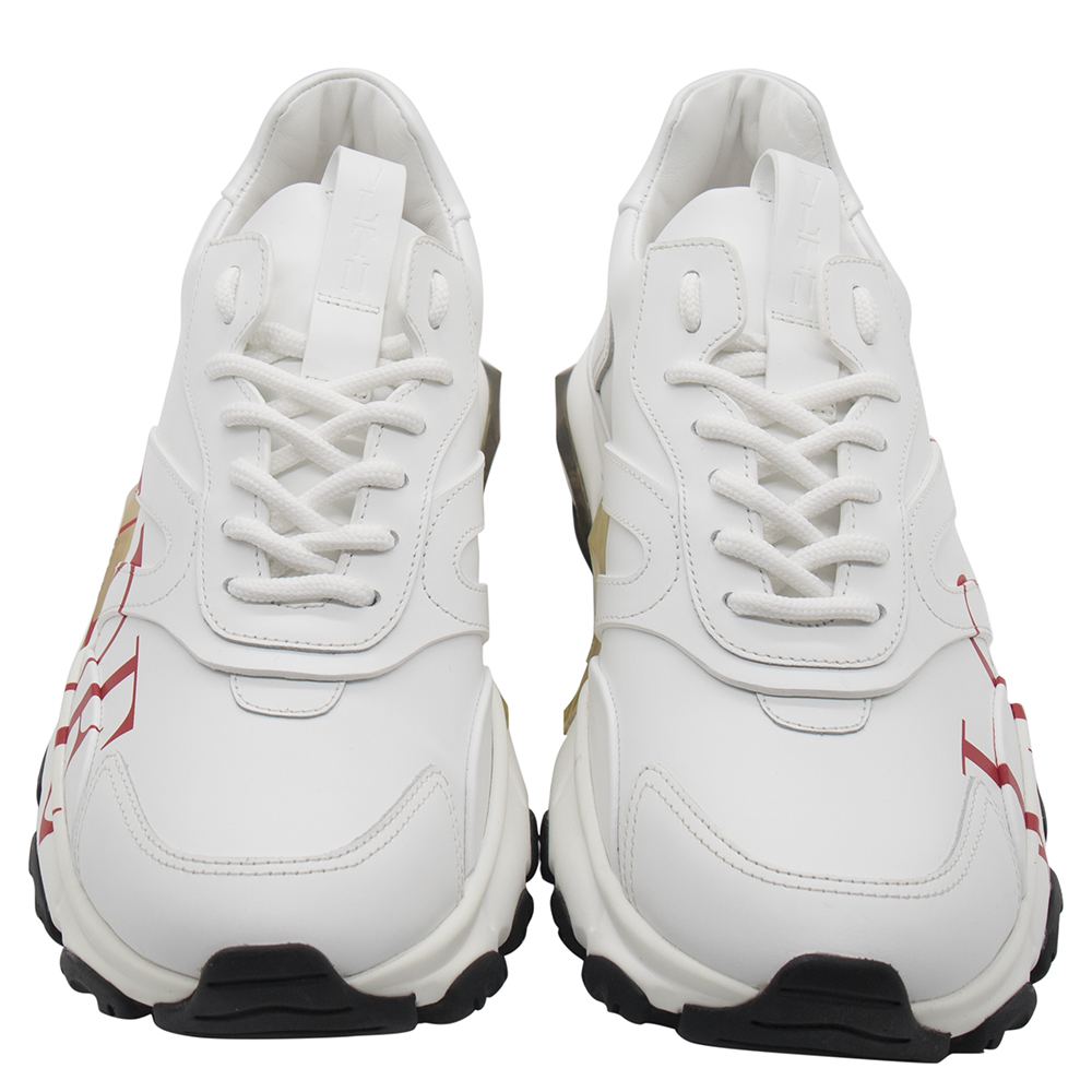 

Valentino White Leather Love Sneakers Size
