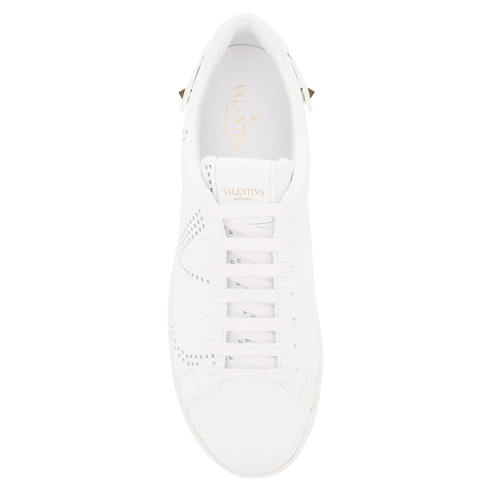 

Valentino Garavani White Backnet Vlogo Sneakers Size