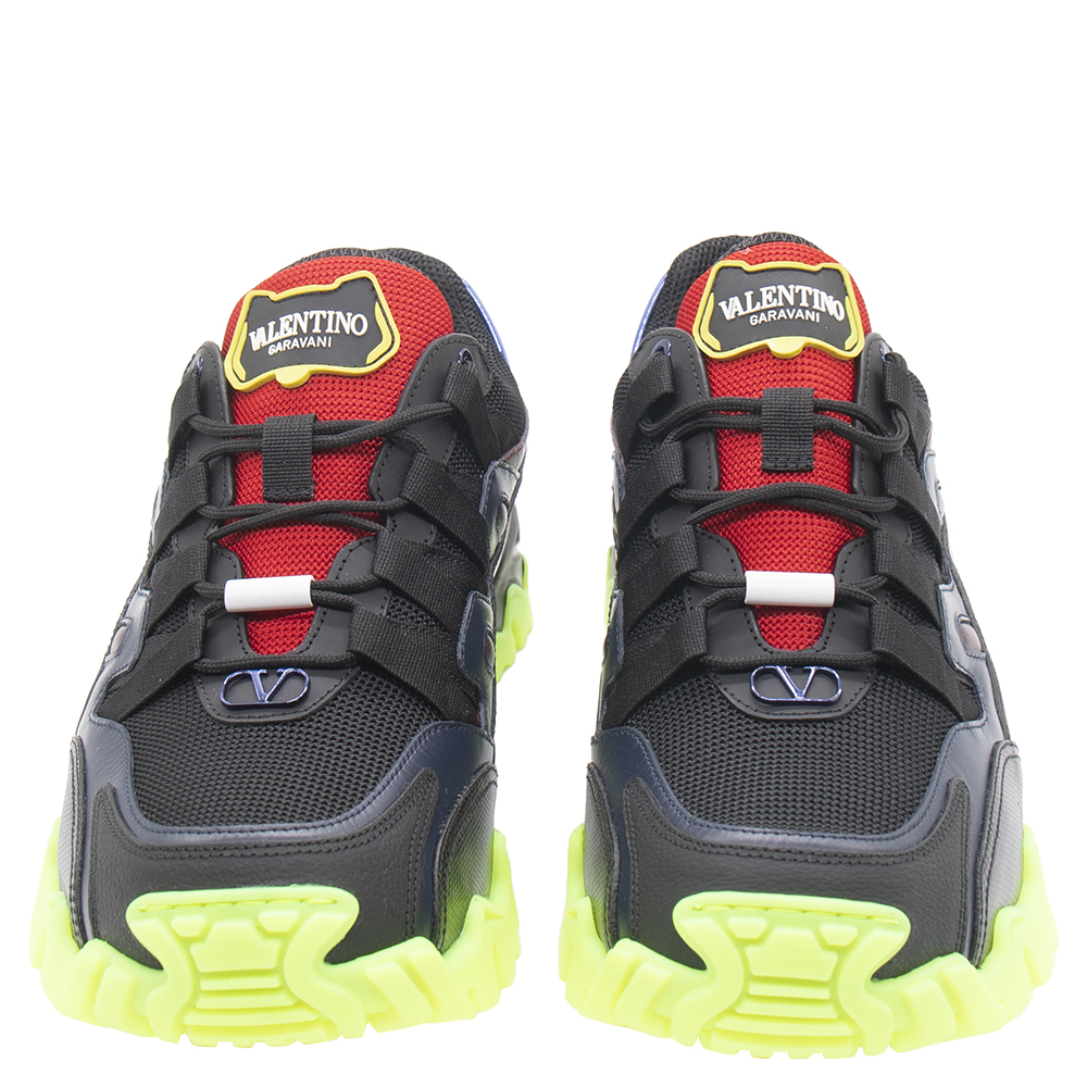 

Valentino Multicolor Fabric and Leather Climbers Sneakers Size