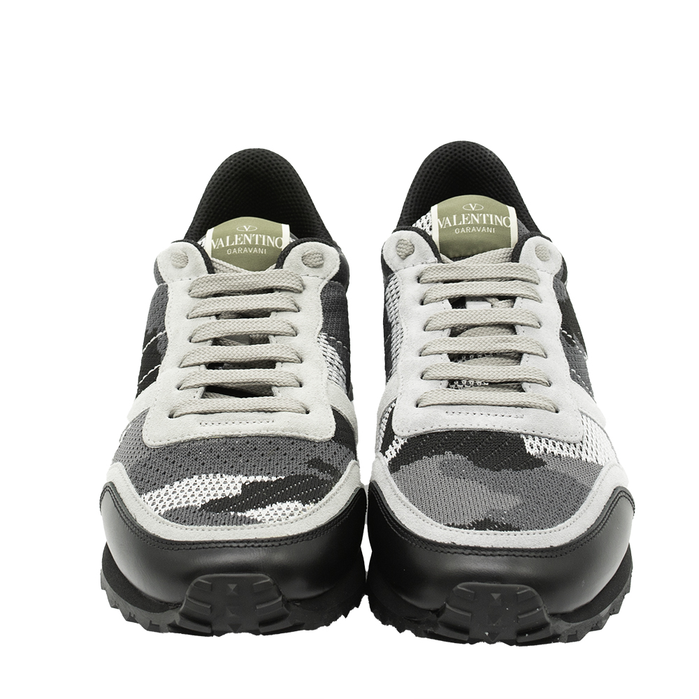

Valentino Multicolor Mesh Fabric Camouflage Rockrunner Sneakers Size