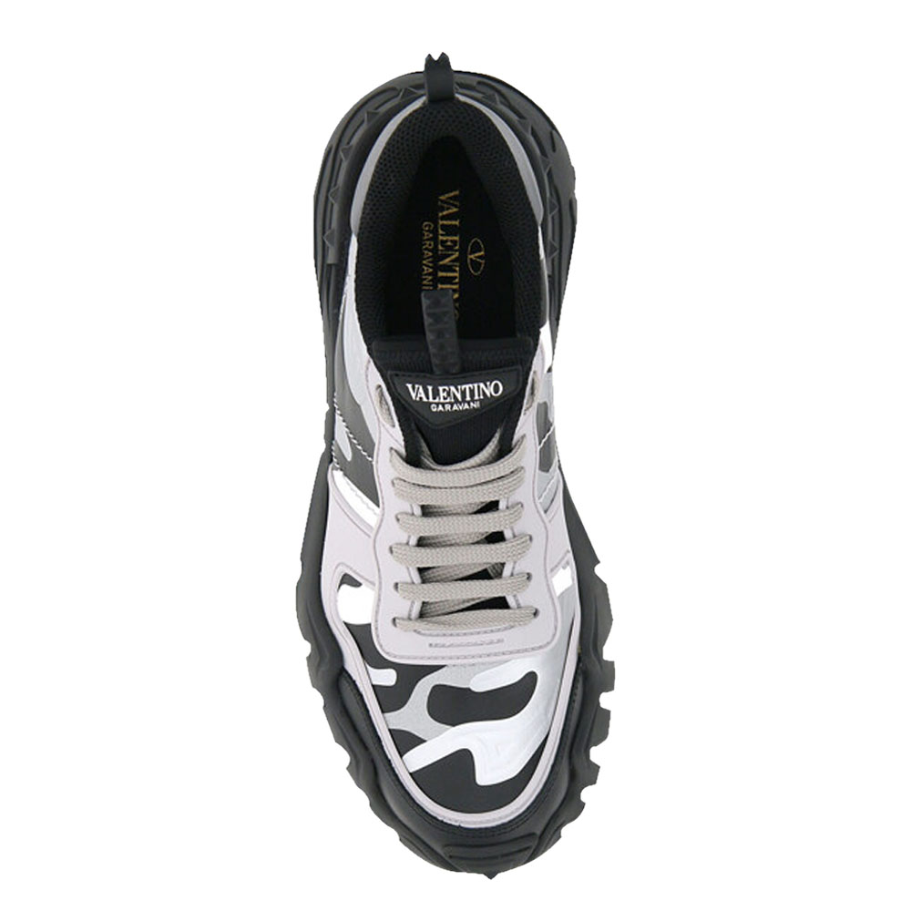 

Valentino Garavani Black/White Camouflage Rockrunner Plus Sneakers Size EU, Multicolor