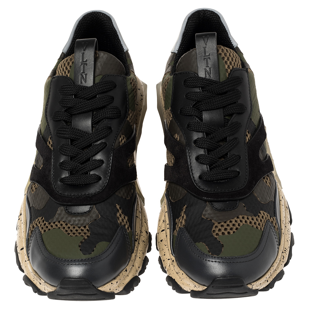 

Valentino A.Green-B.Wood/Nero/Nero-Dk Grey/De.Sand BOUNCE Sneakers Size EU