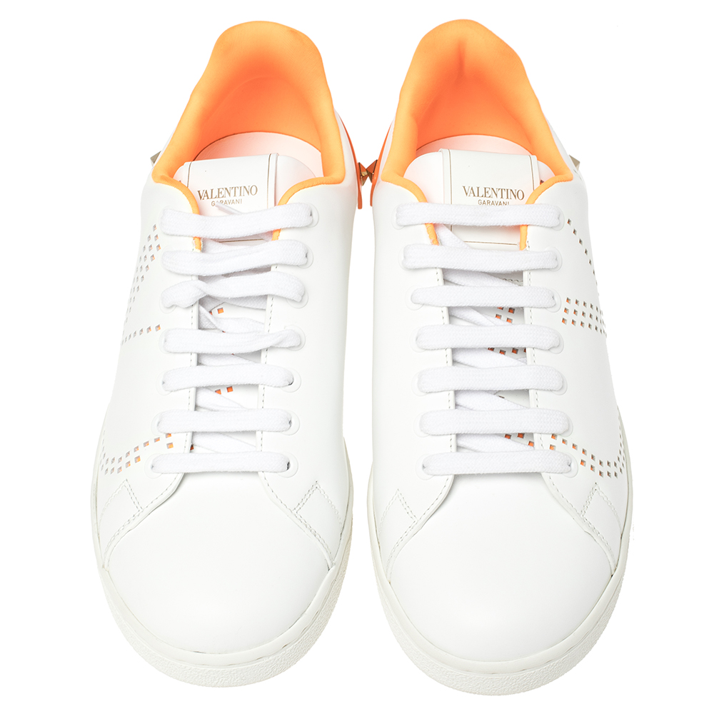 

Valentino Bianco/Orange Fluo/Bianco BACKNET Sneakers Size EU, White