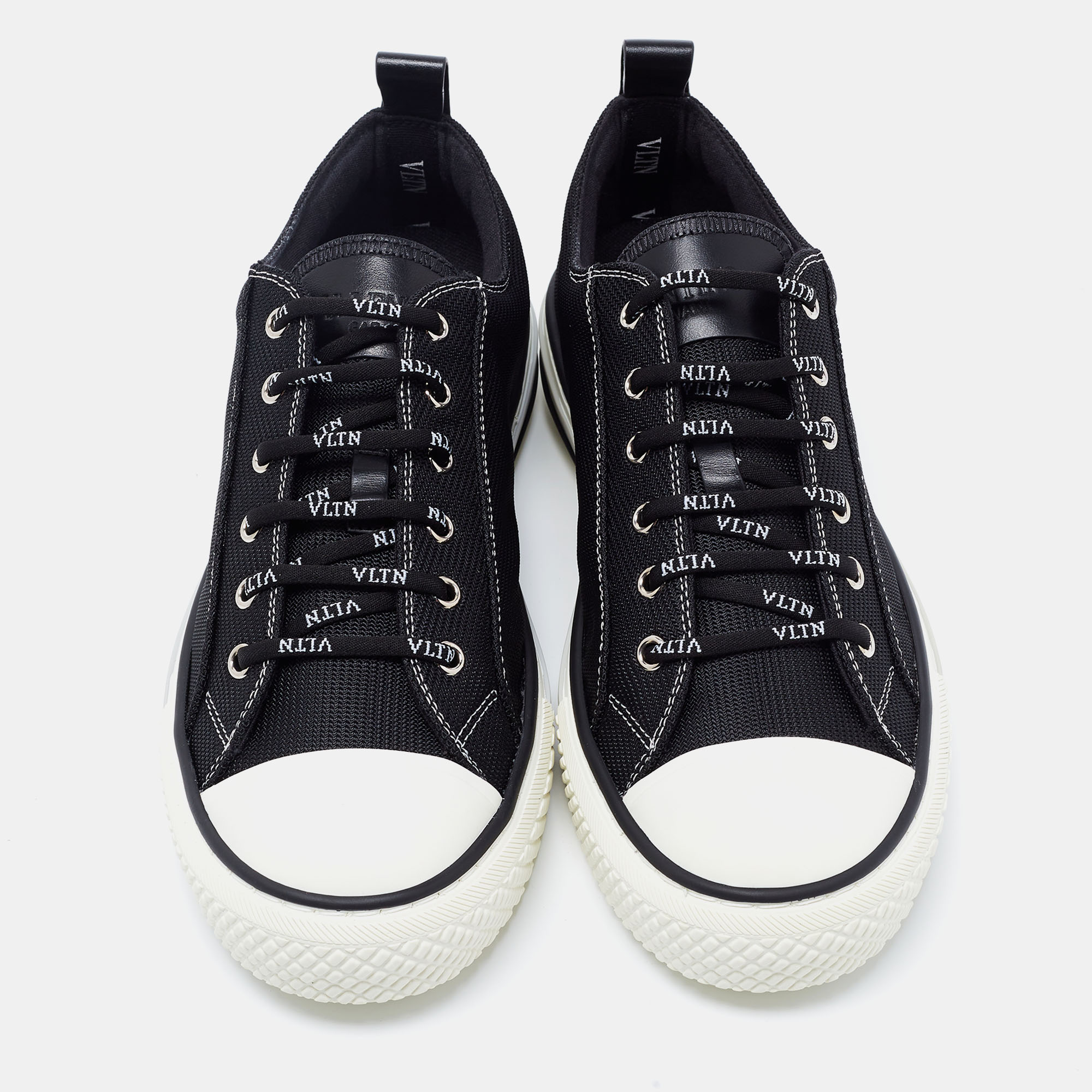 

Valentino Black Mesh Giggies Low Top Sneakers Size
