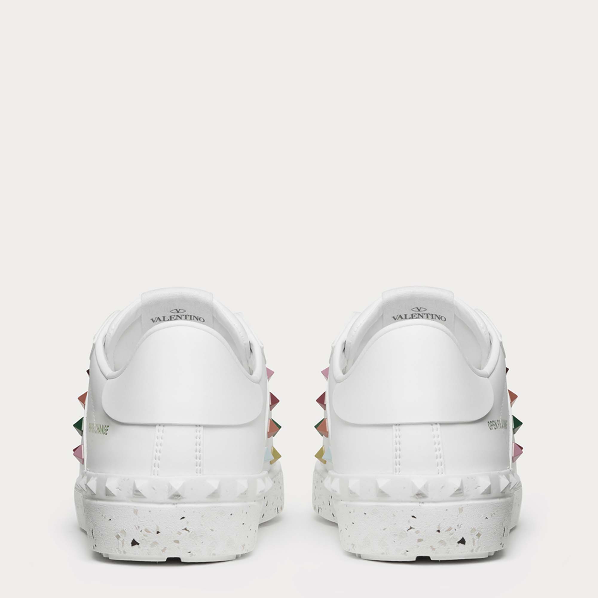 

Valentino White Leather Open For A Change Rockstud Sneakers Size