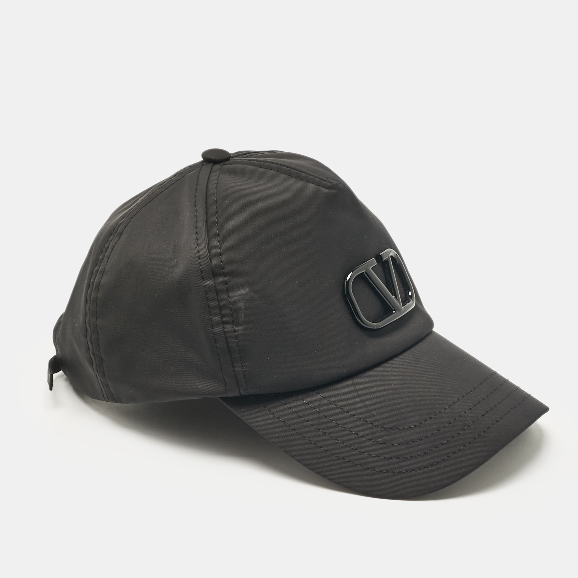 

Valentino Black V-Logo Baseball Cap