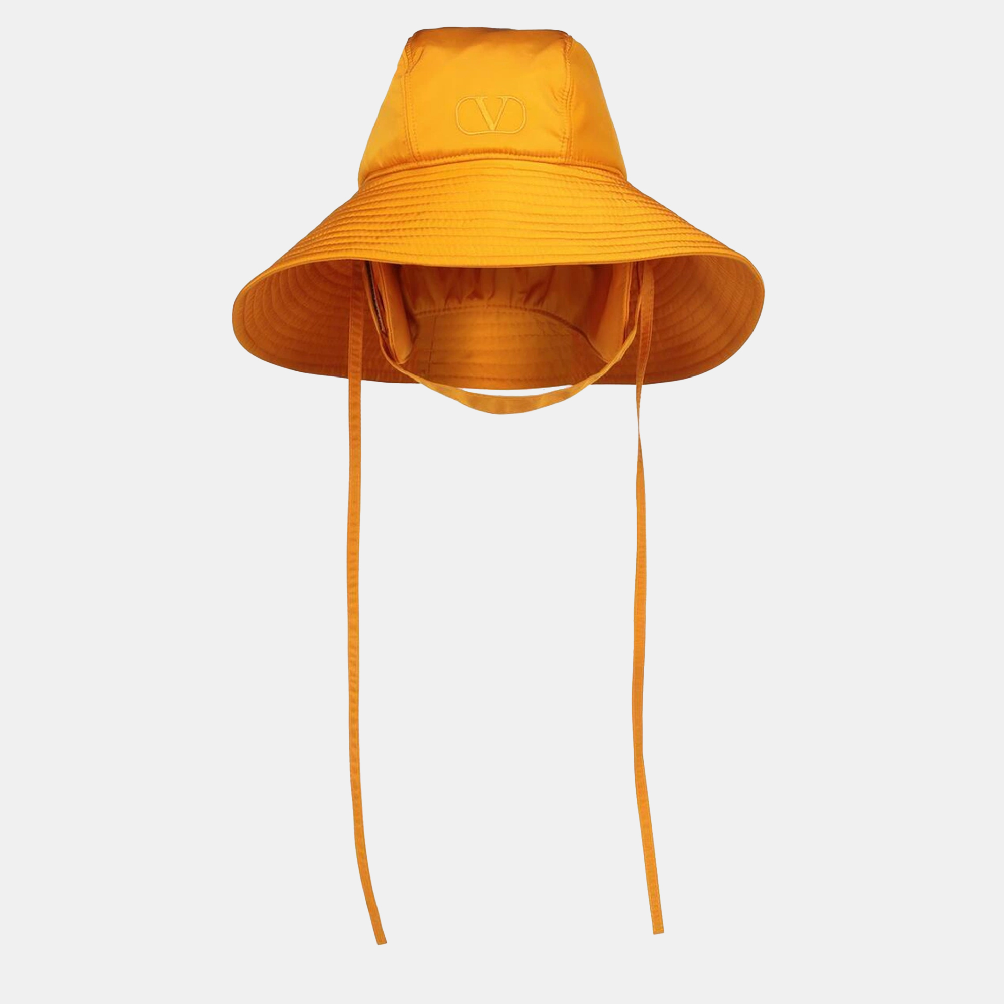 

Valentino Yellow Technical Nylon Strapped Bucket Hat Size