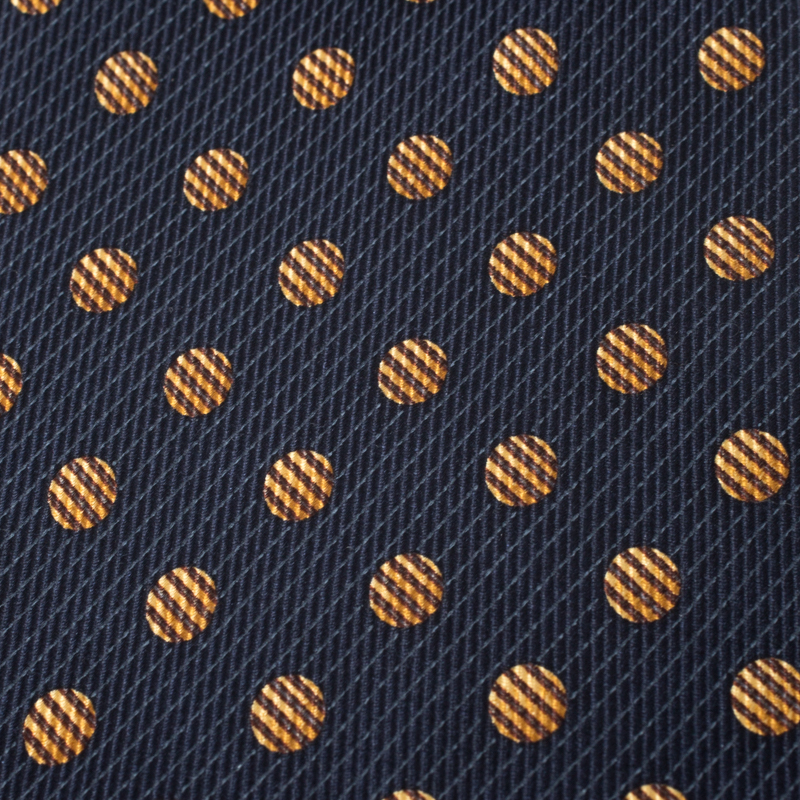 

Valentino Vintage Blue Circle Print Silk Tie