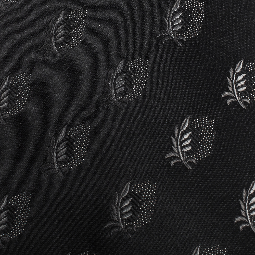 

Valentino Black Floral Silk Jacquard Traditional Tie