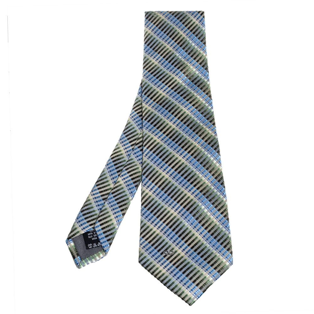 

Valentino Multicolor Striped Jacquard Silk Tie