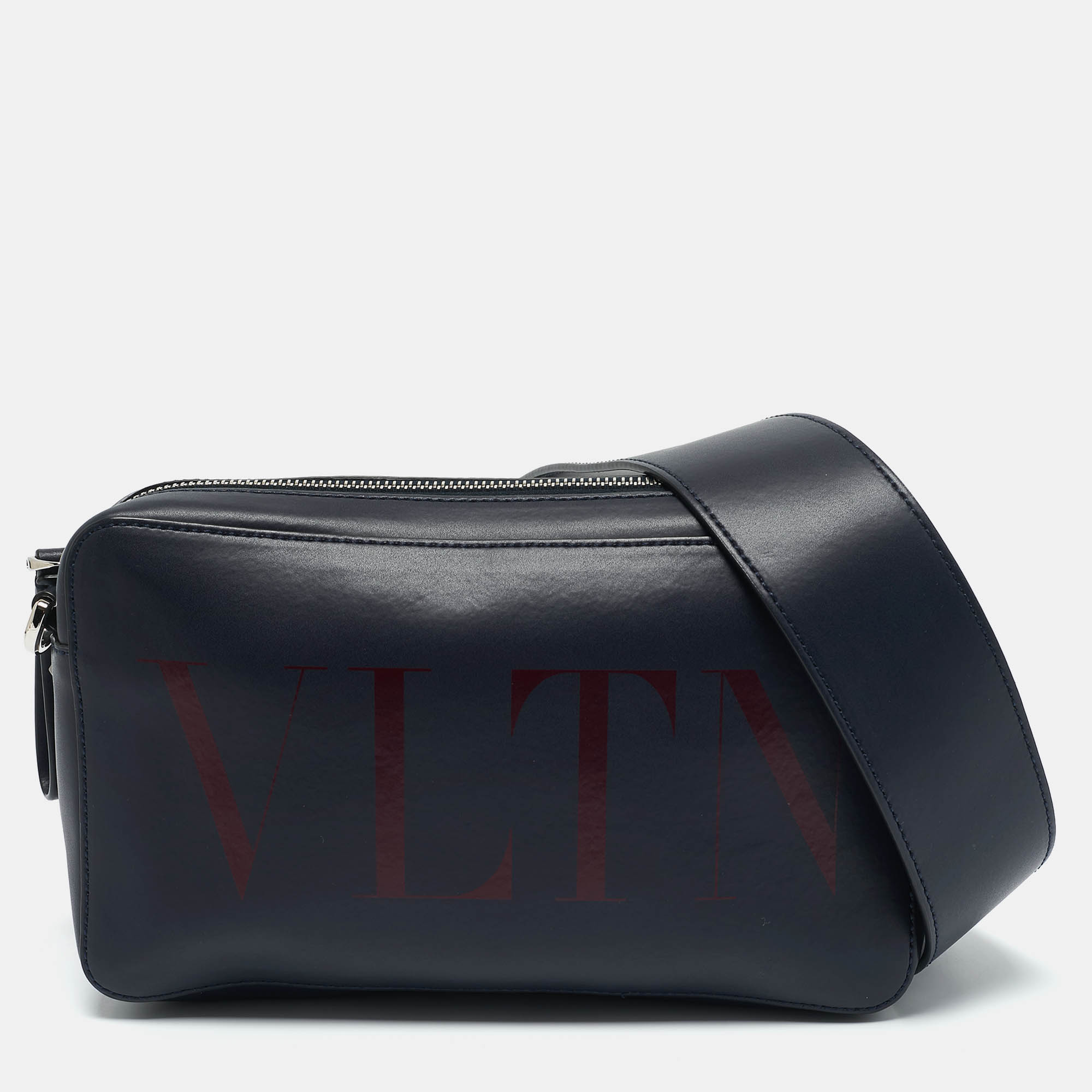 

Valentino Blue Leather VLTN Crossbody Bag