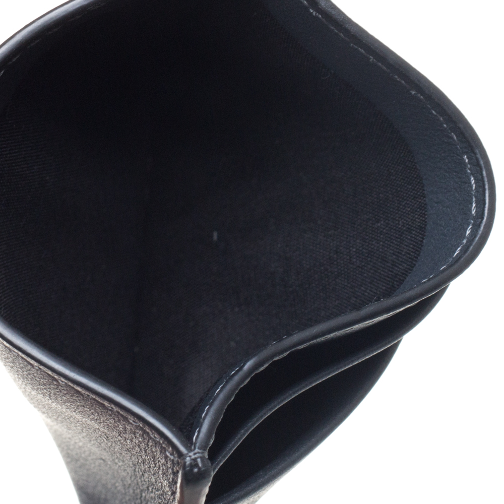 

Valentino Dark Grey Leather Rockstud Card Holder