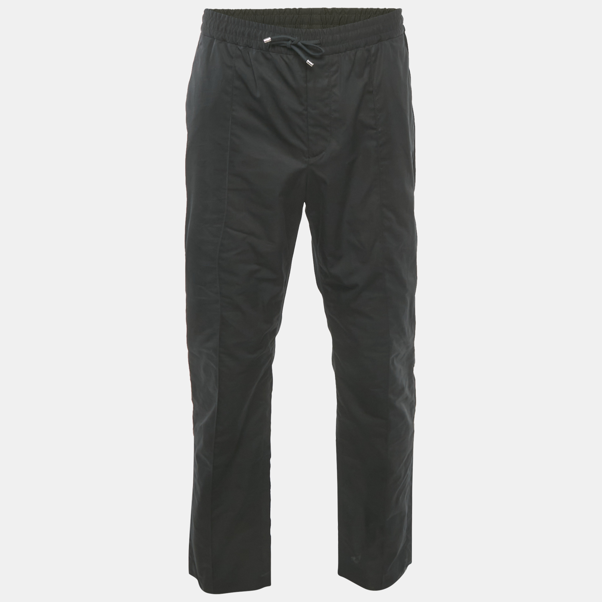 

Valentino Black Cotton Elastic Waist Pantts L