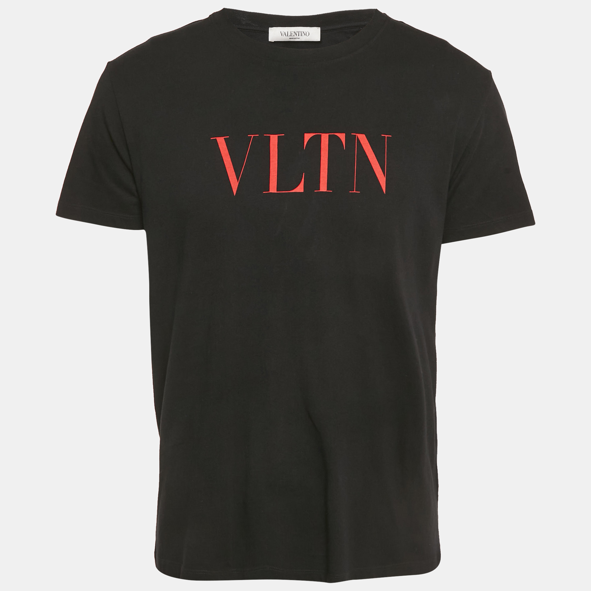 

Valentino Black Logo Print Cotton T-Shirt M