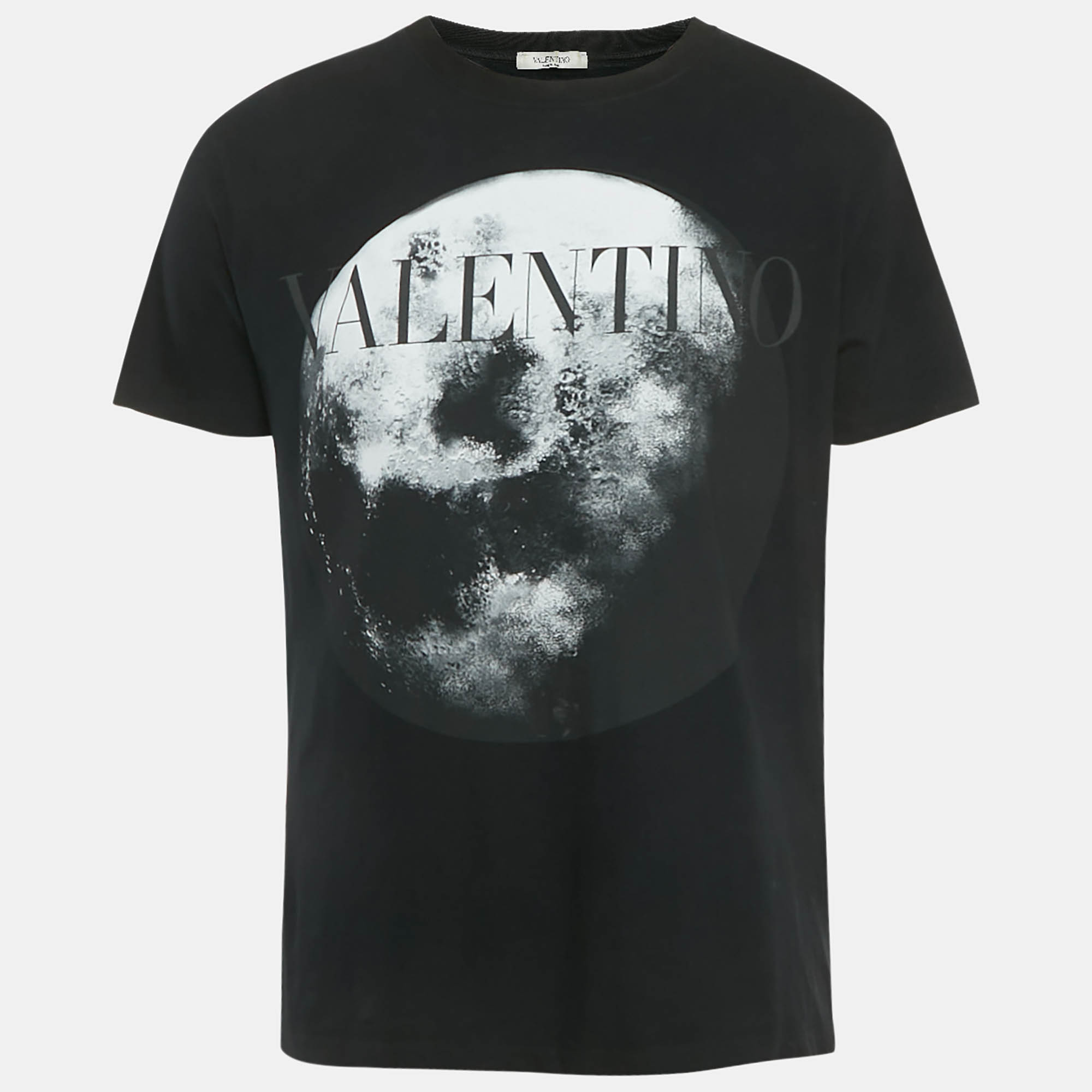 

Valentino Black Moon Dust Print Jersey Cotton T-Shirt L