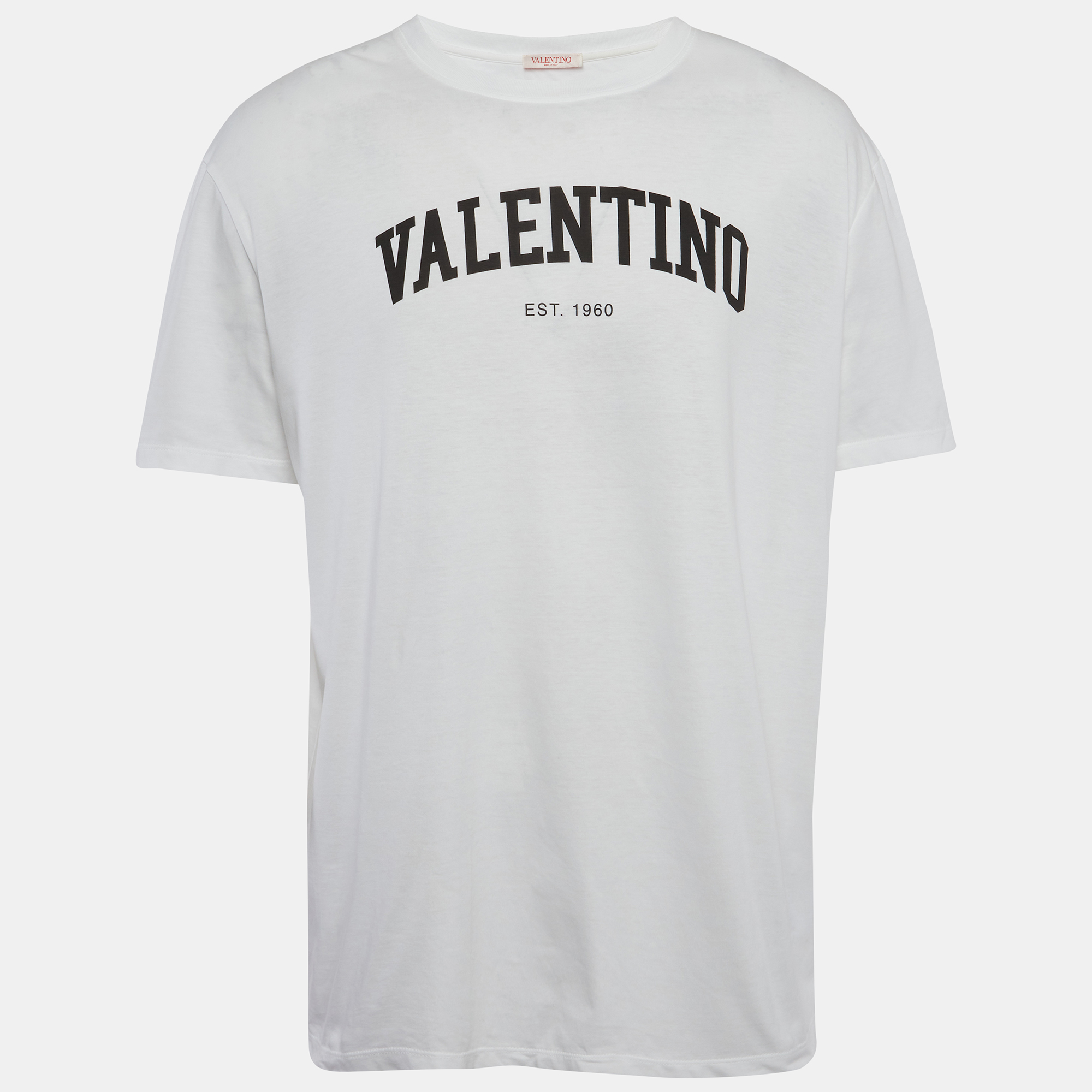 

Valentino White Logo Print Jersey T-Shirt XXL