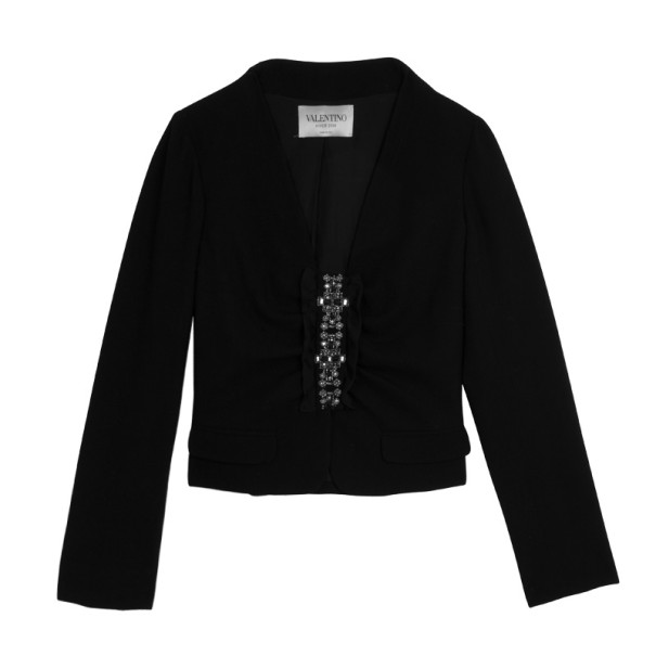 مملوكة مسبقًا Valentino Front Embellished Jacket S