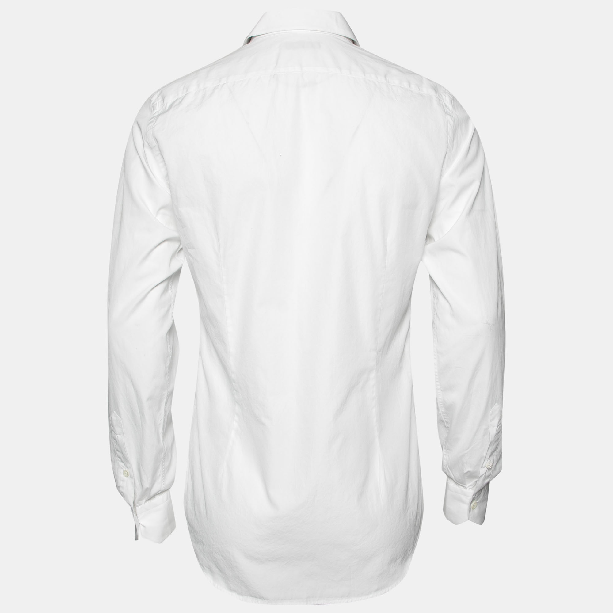 

Valentino White Cotton Long Sleeve Button Front Shirt