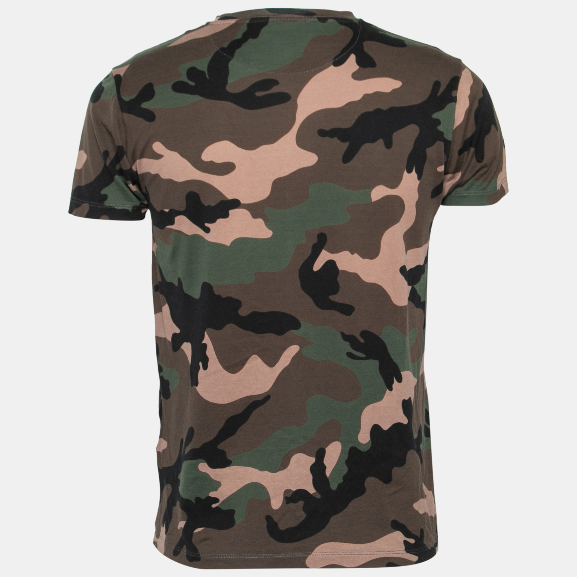 

Valentino Green Camouflage Printed Cotton T-Shirt