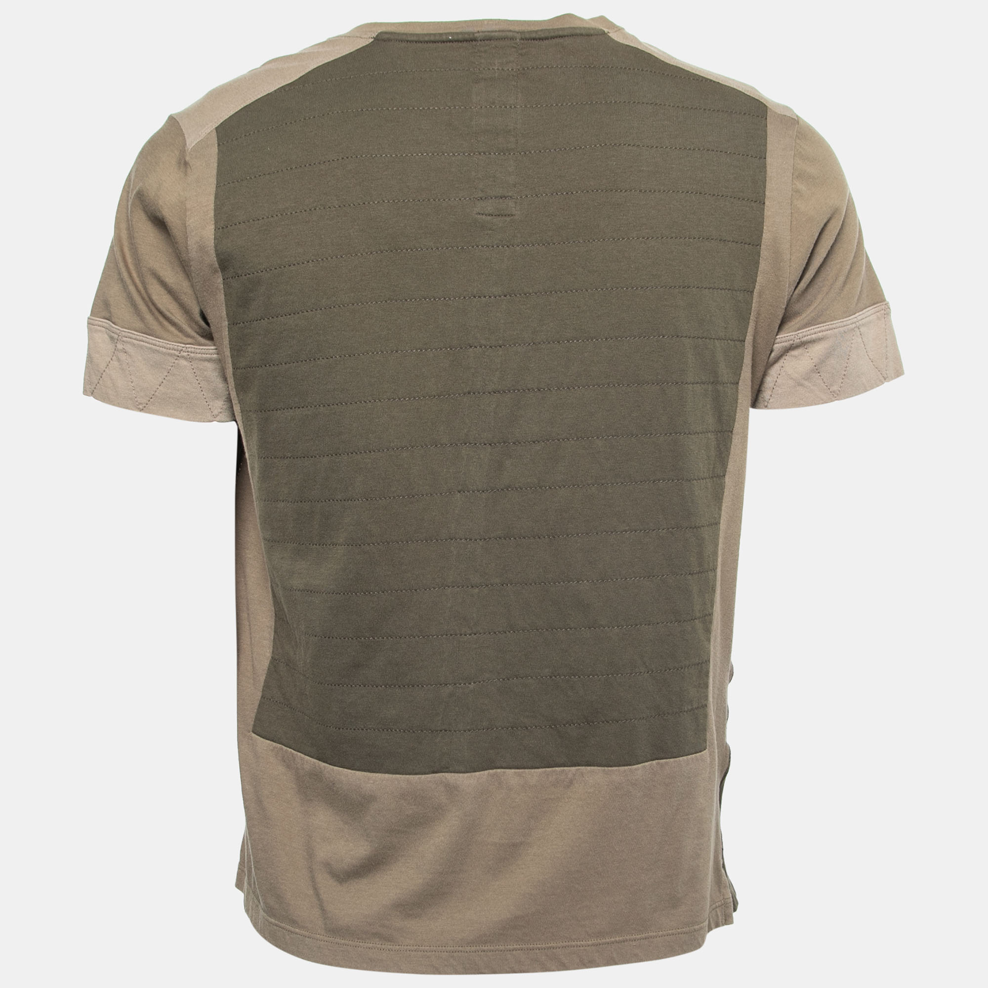 

Valentino Green Patchwork Cotton Pocket Detail T-Shirt