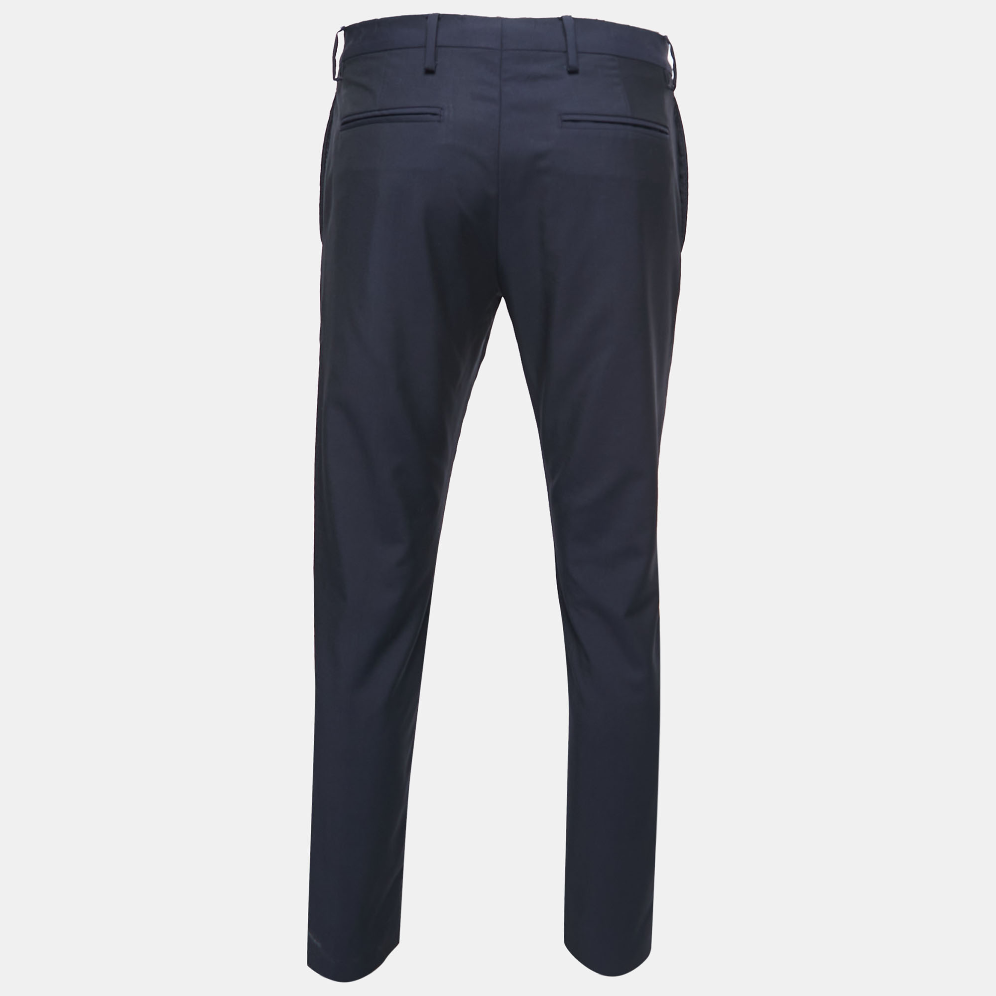 

Valentino Navy Blue Wool & Mohair Trousers