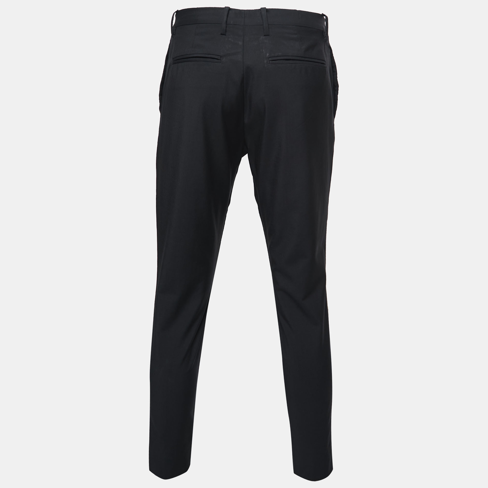 

Valentino Black Wool & Mohair Trousers