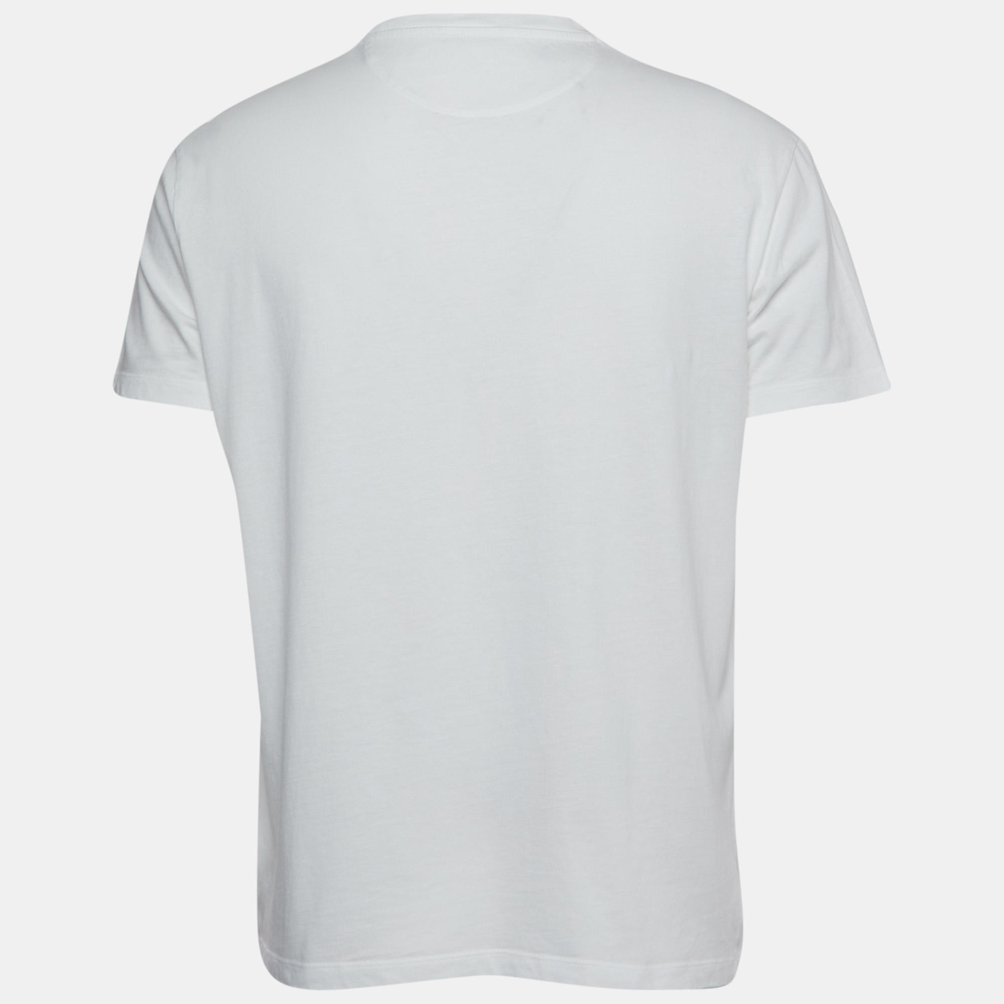 

Valentino White Logo Print Cotton T-Shirt