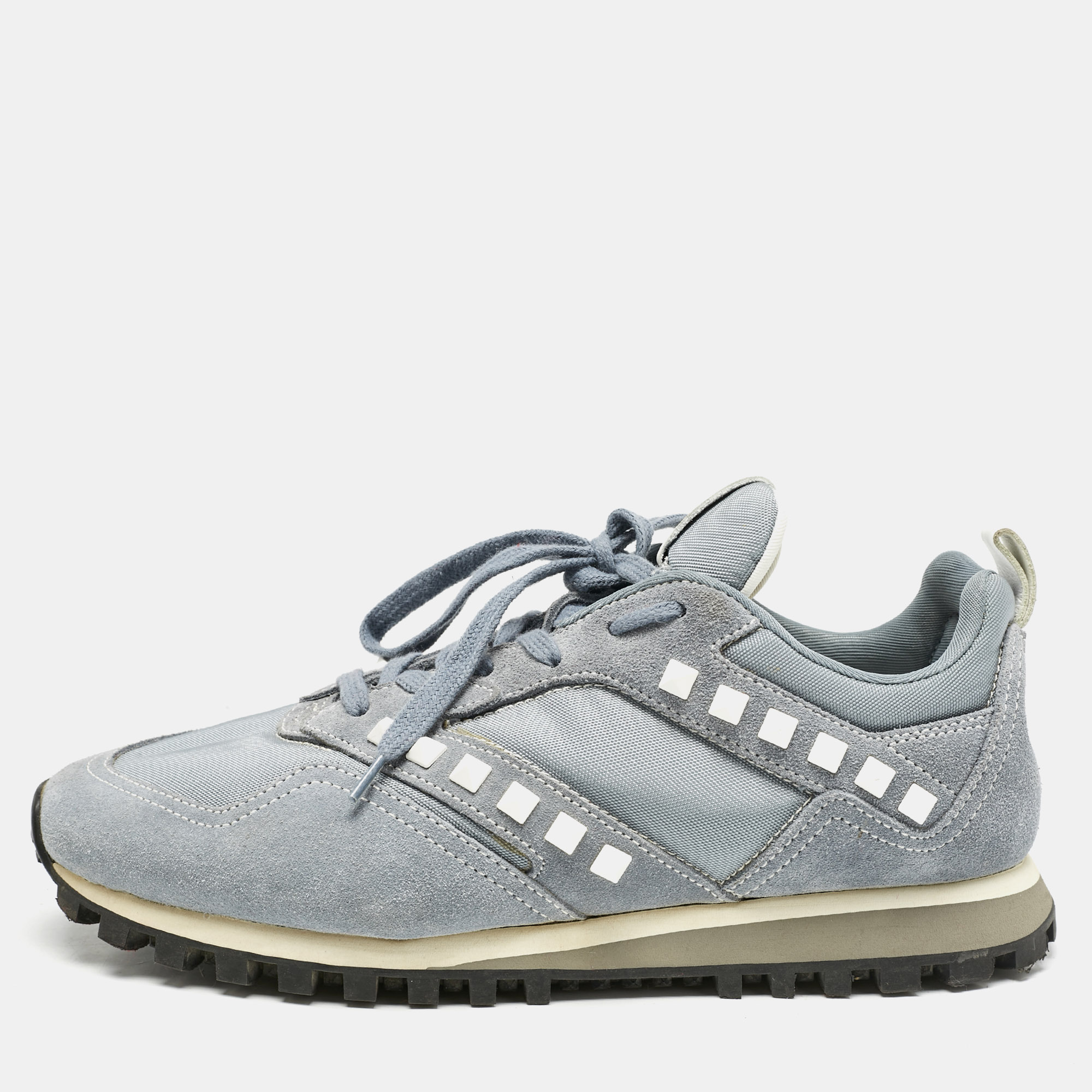 

Valentino Blue Mesh and Suede Rockrunner Sneakers Size