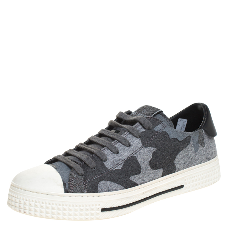 valentino grey camo sneakers