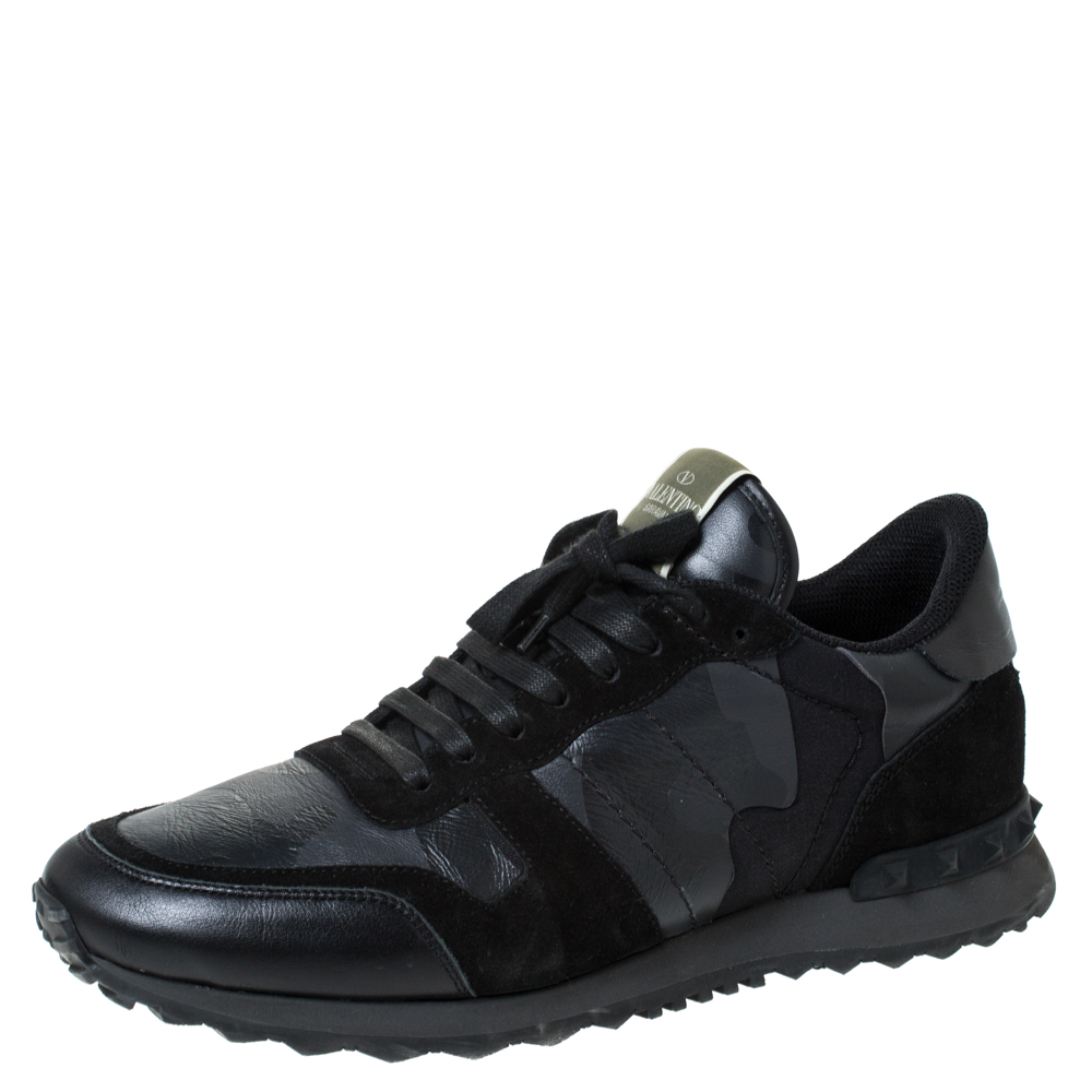 valentino sneakers camouflage black