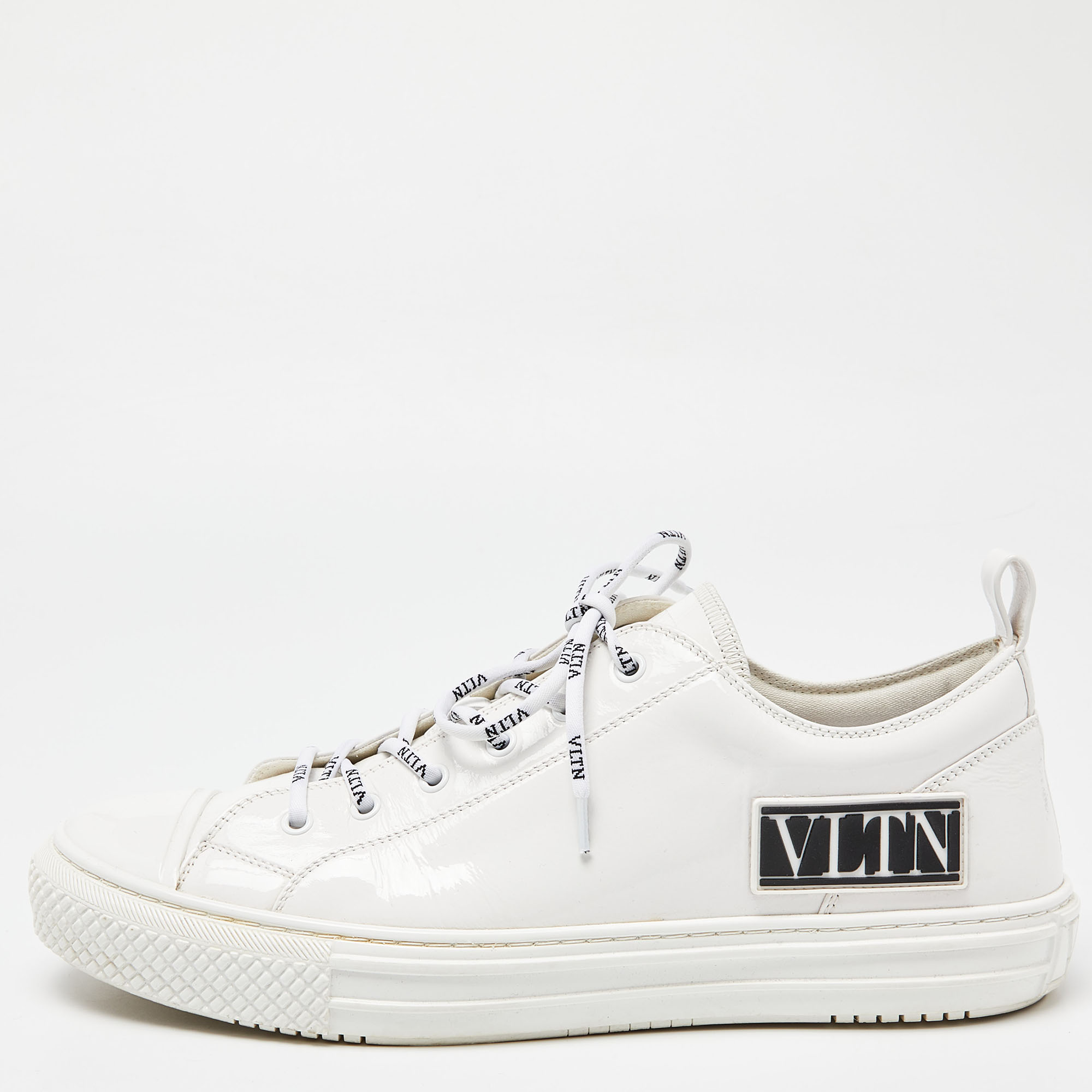 Valentino Green Valentino Garavani Patent VLTN Giggies Low-Top