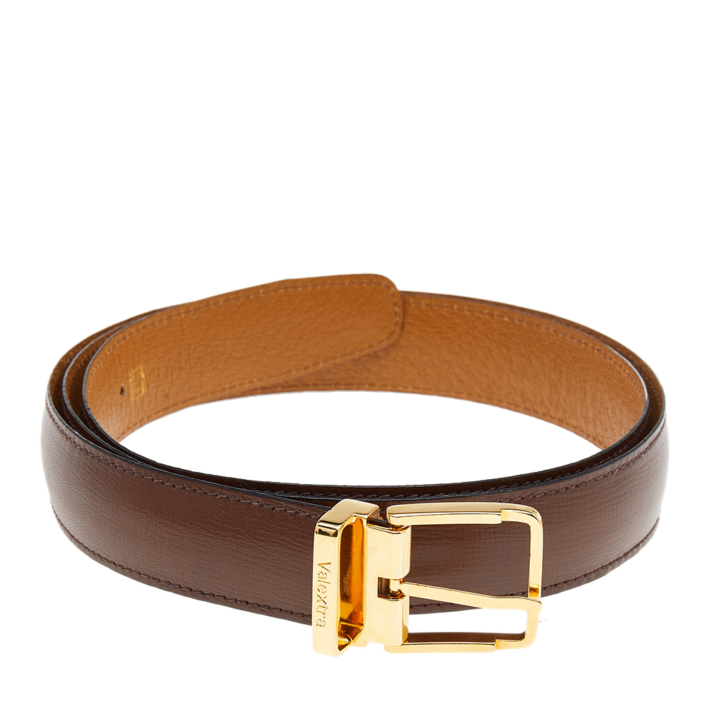 

Valextra Brown Leather Belt