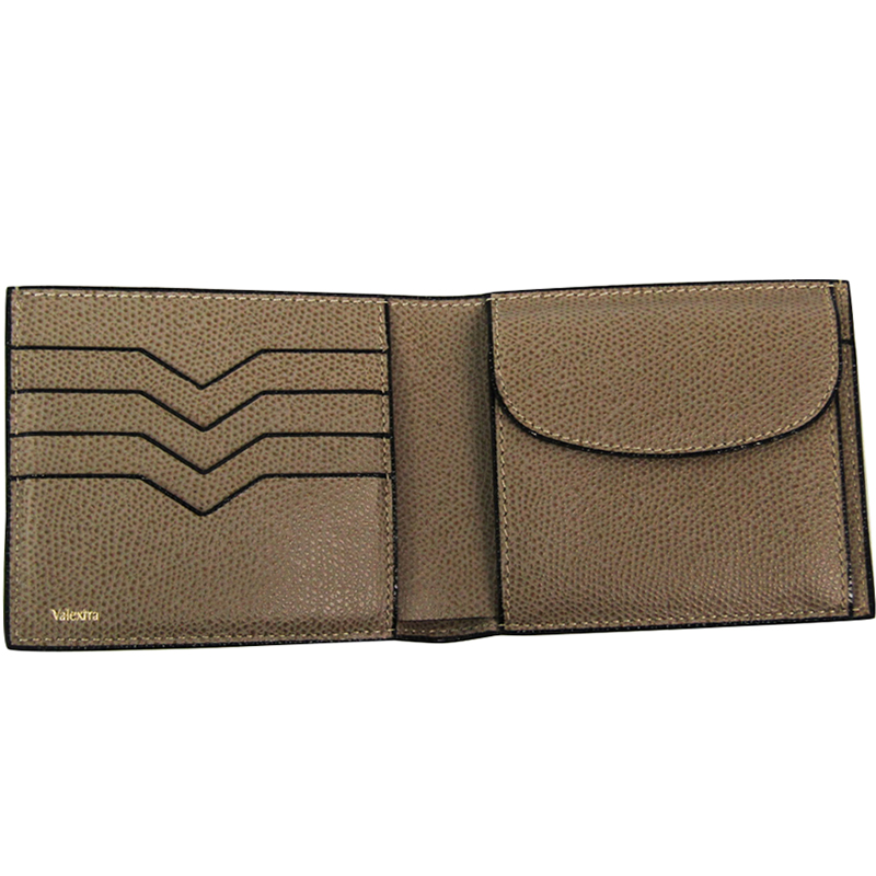 

Valextra Dark Beige Leather Wallet