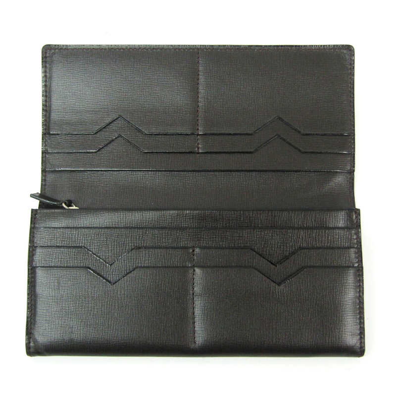 

Valextra Dark Brown Leather Long Wallet