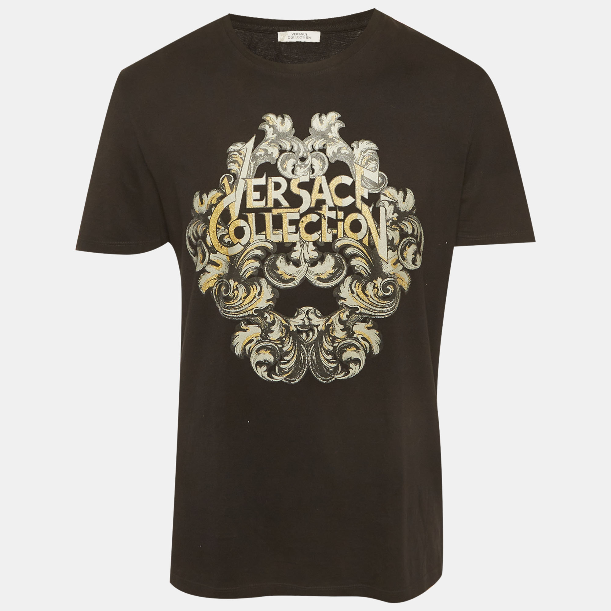 

Versace Collection Black Printed Jersey T-Shirt L