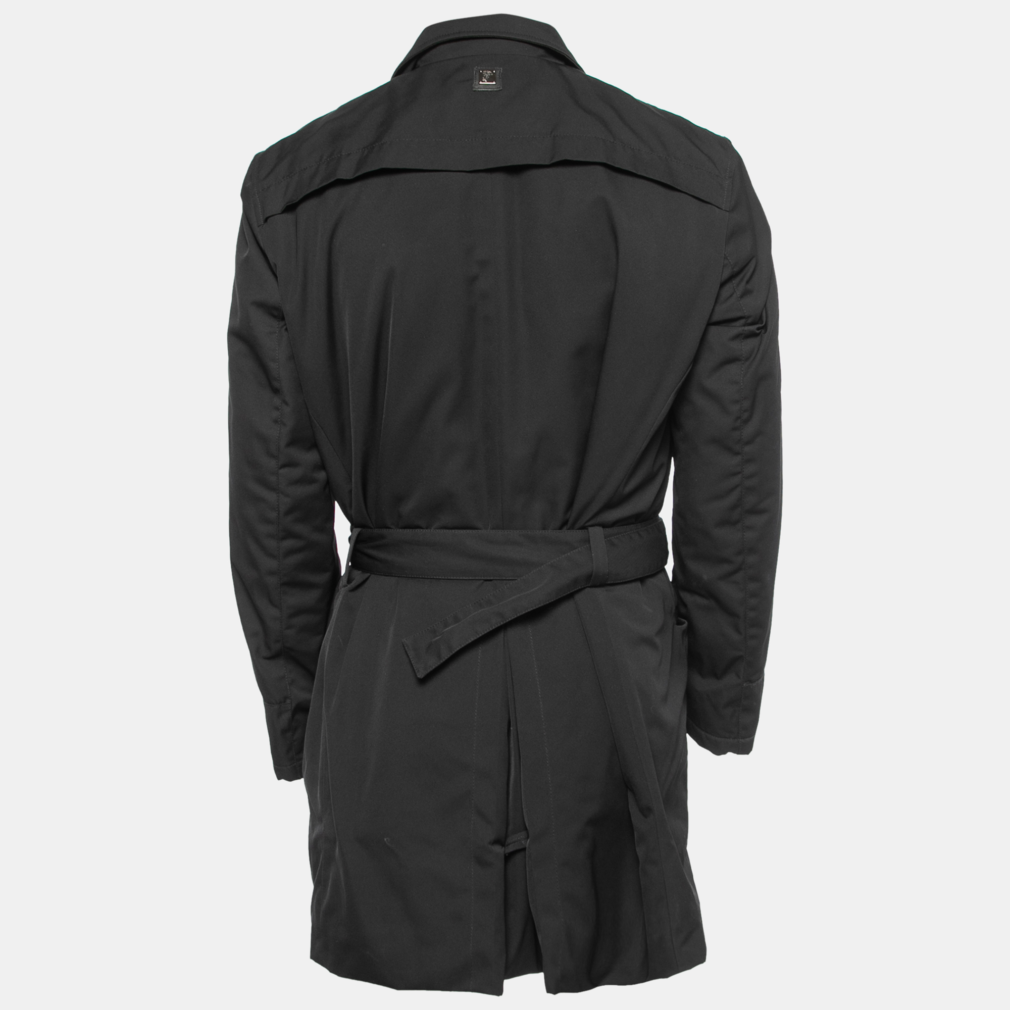 

Versace Collection Black Synthetic Belted Jacket