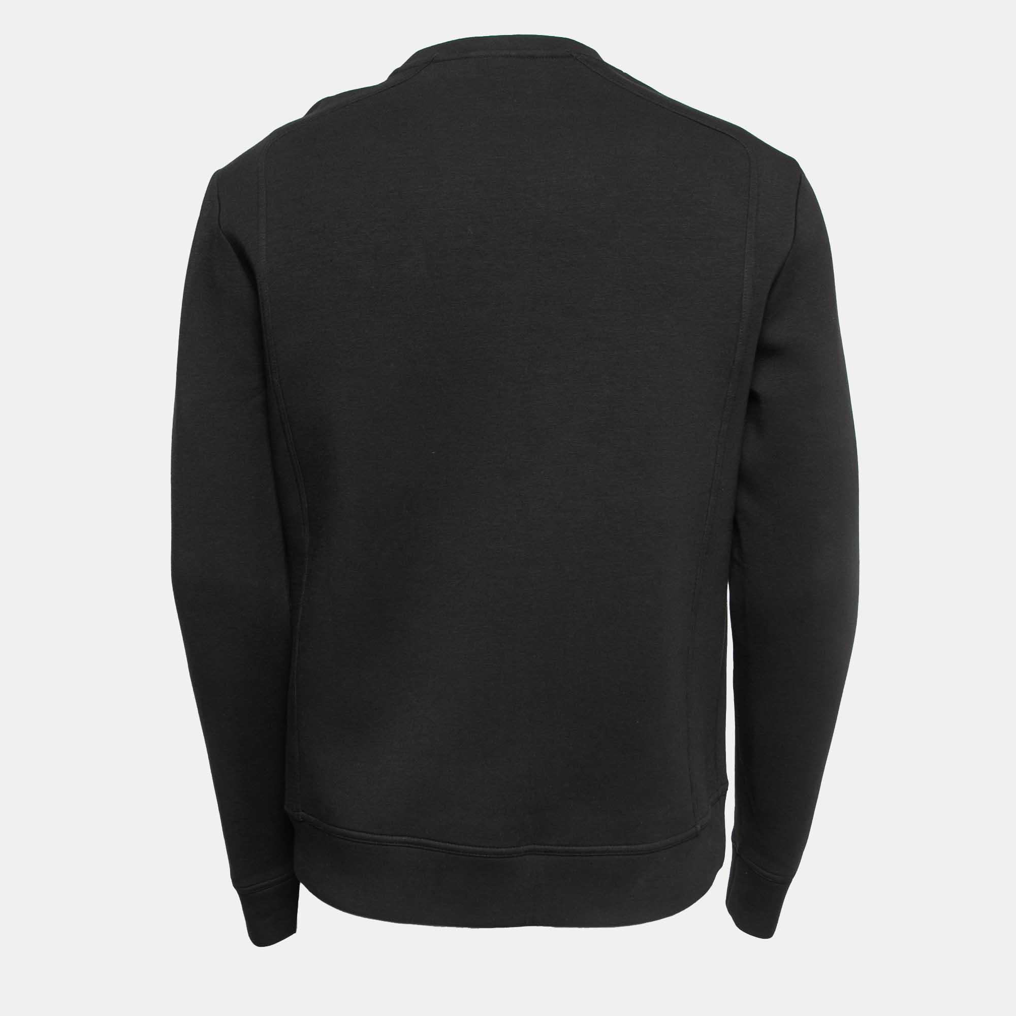 

Versace Collection Black Cotton Knit Crew Neck Sweatshirt