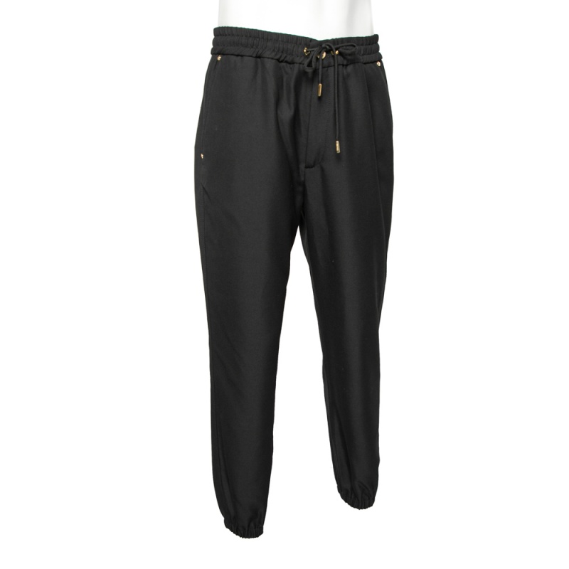 

Versace Jeans Couture Black Twill Logo Patch Detail Sweatpants