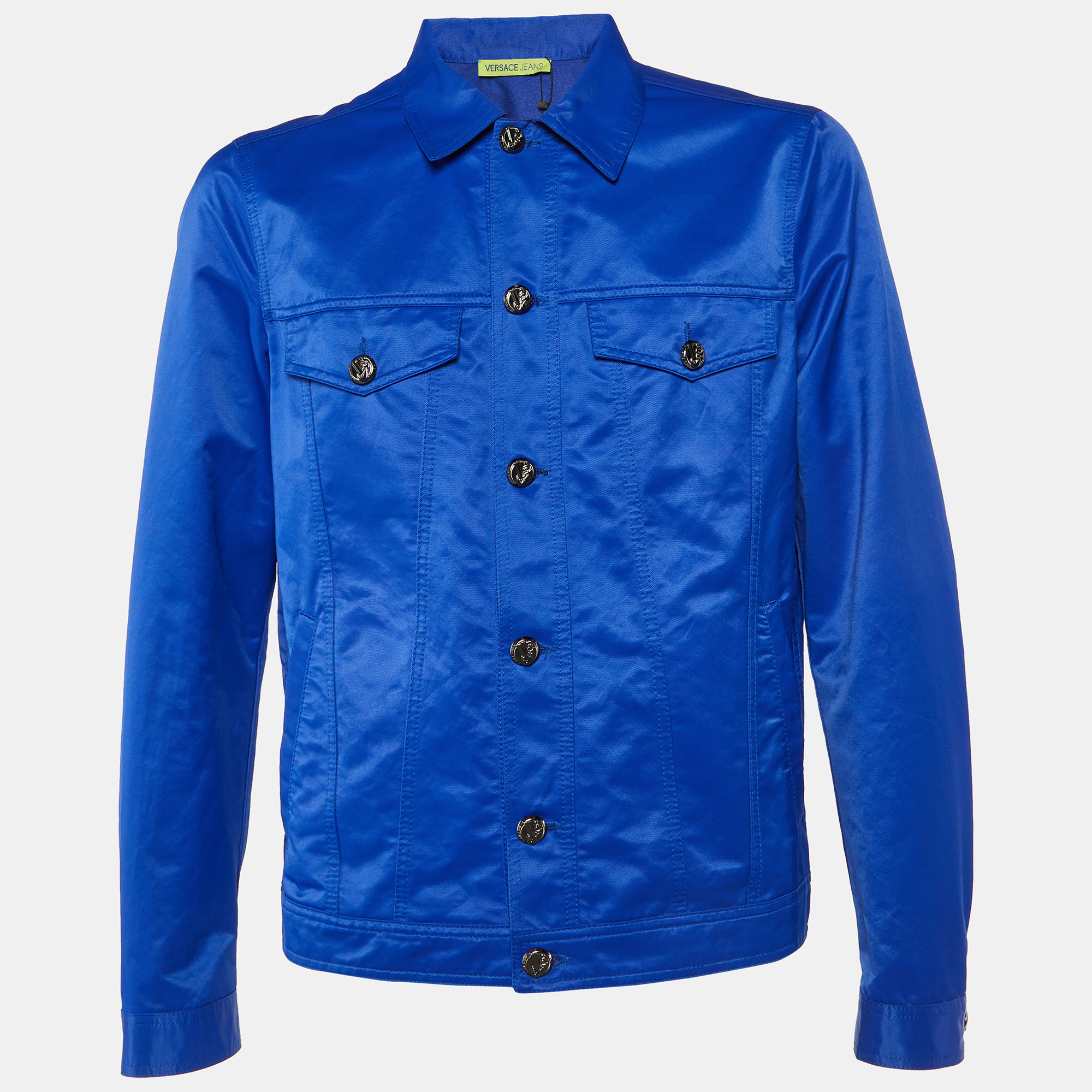 

Versace Jeans Blue Cotton Blend Button Front Jacket L