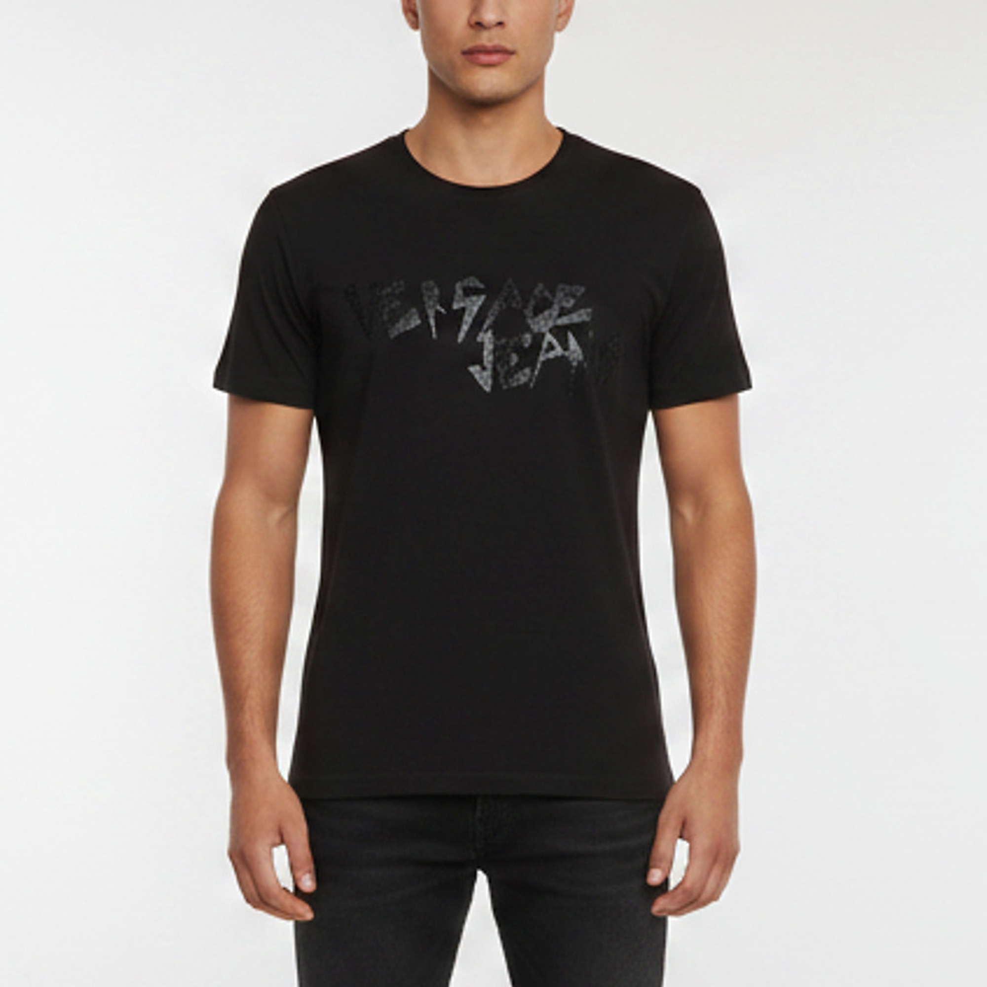 

Versace Jeans Black Printed Jersey Crewneck T-Shirt XL